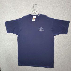 Fruit of the Loom Navy Blue Short Sleeve Tee with Small Chest Logo